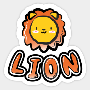 cute lion Sticker